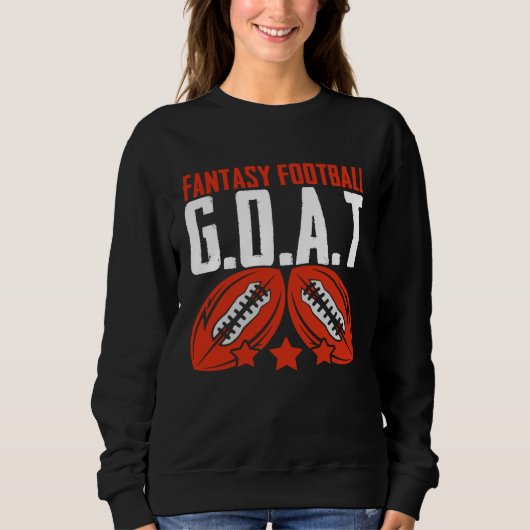 Fantasy Football Goat Football Player Fantasy Foo Sweatshirt (Vorderseite)