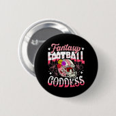 Fantasy Football Goddess Blume Helmet Women Button (Vorne & Hinten)