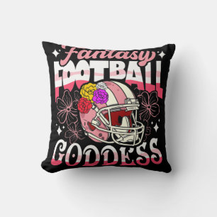 Fantasy Football Goddess Blume Helmet Women Kissen