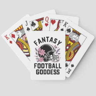 Fantasy Football Goddess Sports League Entwurf Spielkarten