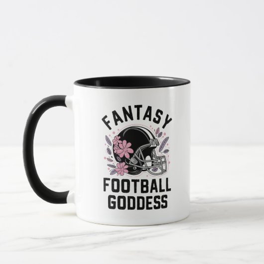 Fantasy Football Goddess Sports League Entwurf Tasse (Links)