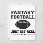 Fantasy Football Got einfach echt Einladung (Vorderseite)