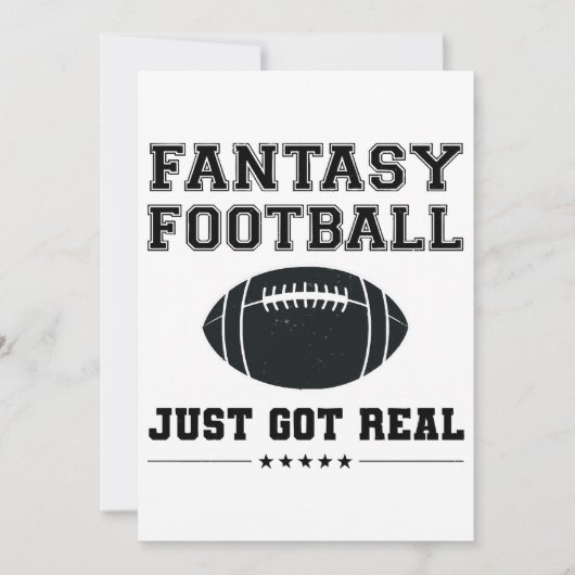 Fantasy Football Got einfach echt Einladung (Vorderseite)