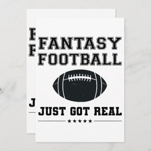 Fantasy Football Got einfach echt Einladung (Vorne/Hinten)