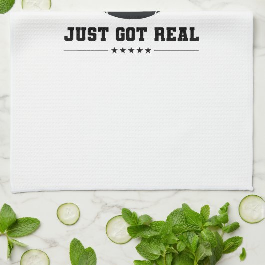 Fantasy Football Got einfach echt Geschirrtuch (Gefaltet)