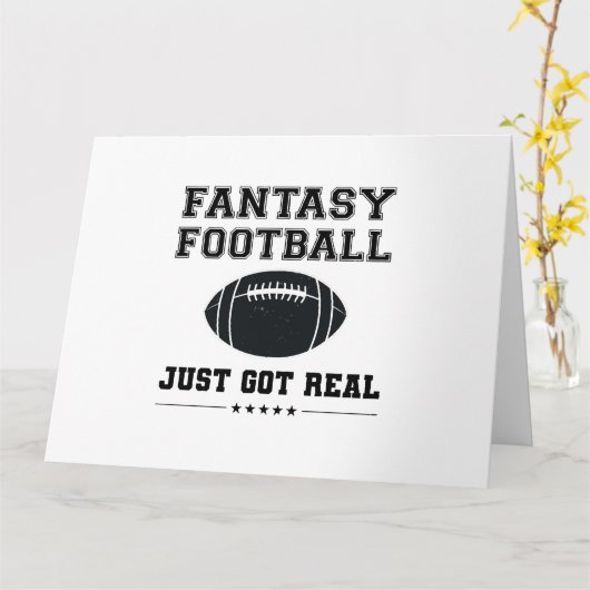 Fantasy Football Got einfach echt Karte (Gelbe Blume)