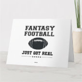Fantasy Football Got einfach echt Karte (Rückseite)