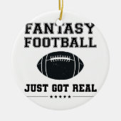 Fantasy Football Got einfach echt Keramik Ornament (Vorne)