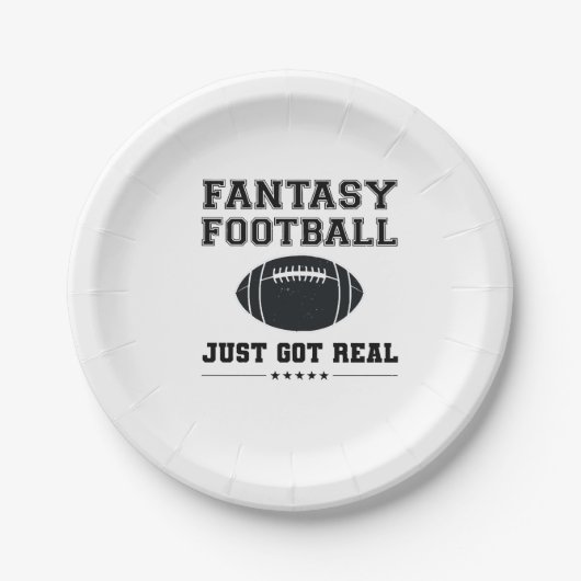 Fantasy Football Got einfach echt Pappteller (Vorderseite)