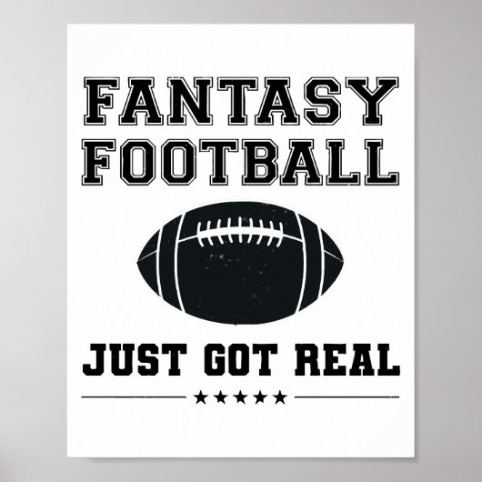 Fantasy Football Got einfach echt Poster (Vorne)