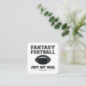 Fantasy Football Got einfach echt Quadratische Visitenkarte (Stehend Vorderseite)