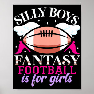 Fantasy Football ist für Girls Women Poster