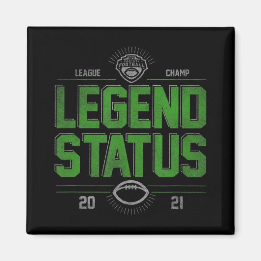 Fantasy Football League Champ Legende Status Magnet (Vorne)
