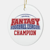 Fantasy Football League Champion Keramikornament (Links)