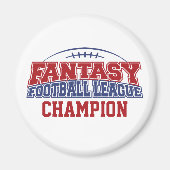 Fantasy Football League Champion Magnet (Vorne)