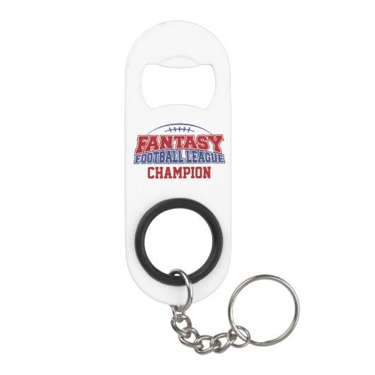 Fantasy Football League Champion Schlüsselbund Flaschenöffner (Rückseite)