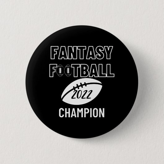Fantasy Football League Champion Sieger 2022 Foot Button (Vorderseite)