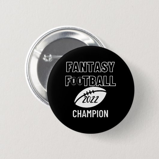 Fantasy Football League Champion Sieger 2022 Foot Button (Vorne & Hinten)