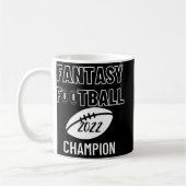 Fantasy Football League Champion Sieger 2022 Foot Kaffeetasse (Links)