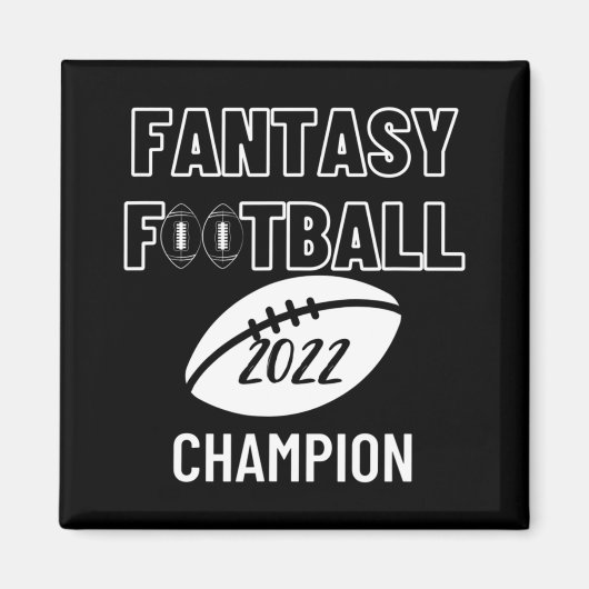 Fantasy Football League Champion Sieger 2022 Foot Magnet (Vorne)