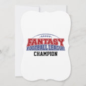 Fantasy Football League Entwurf Party Einladung (Rückseite)