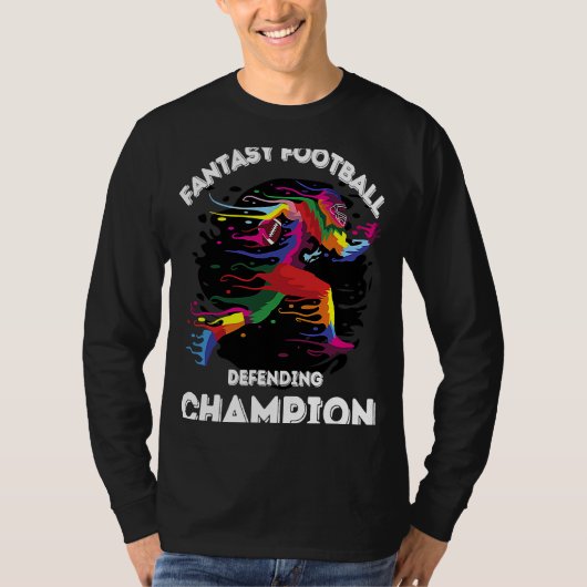 Fantasy Football League Gewinner des FFL Verteidig T-Shirt (Vorderseite)