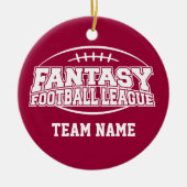 Fantasy Football League Keramikornament (Vorne)