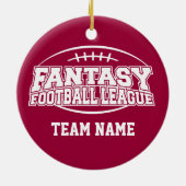 Fantasy Football League Keramikornament (Hinten)