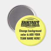 Fantasy Football League Magnet (Vorderseite/Rückseite)