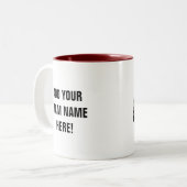 Fantasy Football League Zweifarbige Tasse (Vorderseite Links)