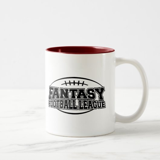 Fantasy Football League Zweifarbige Tasse (Rechts)
