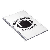 Fantasy Football Legend Funny Novelay Gameday Notizblock (Rechte Seite)