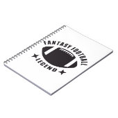 Fantasy Football Legend Funny Novelay Gameday Notizblock (Linke Seite)