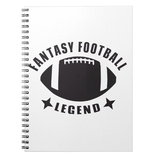 Fantasy Football Legend Funny Novelay Gameday Notizblock (Vorderseite)