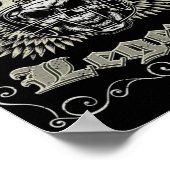 Fantasy Football Legende Retro Vintag Fantasy Foot Poster (Ecke)