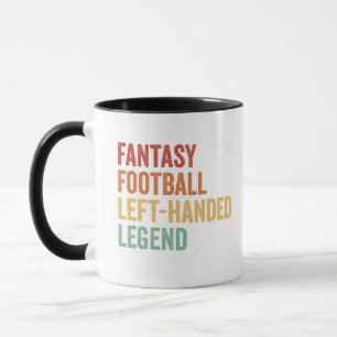 Fantasy-Football Linkshänder Legende Lustig Retro  Tasse