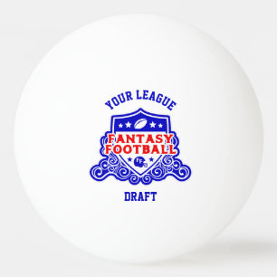 Fantasy Football Logo Entwurf Pick Lotterie Tischtennisball