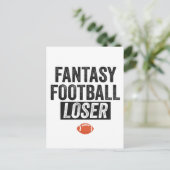 Fantasy Football Loser Fantasy Football Geschenk Postkarte (Stehend Vorderseite)