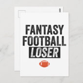 Fantasy Football Loser Fantasy Football Geschenk Postkarte (Vorne/Hinten)