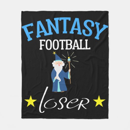 Fantasy Football Loser Fantasy Football T-Shirt Fleecedecke (Vorderseite)