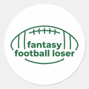 Fantasy Football Loser Runder Aufkleber