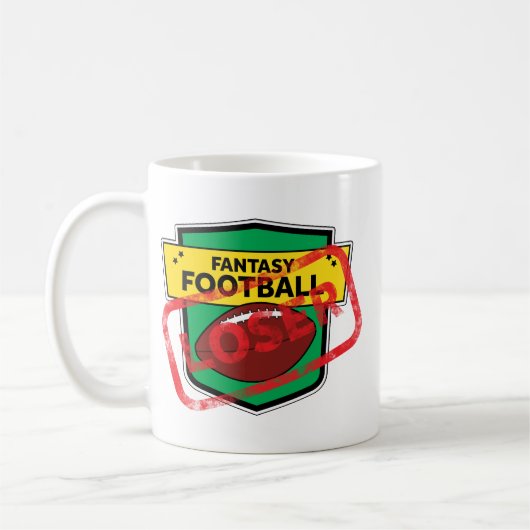 Fantasy Football Loser Strafe Kaffeetasse (Links)