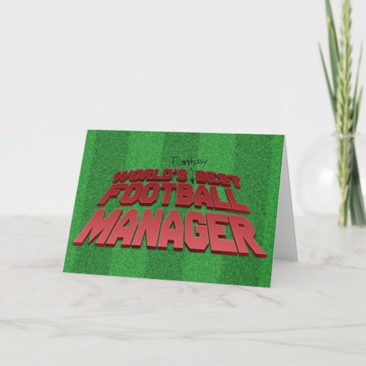 Fantasy Football Manager Feiertagskarte (Vorderseite)