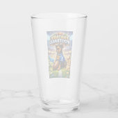 Fantasy-Football mit Hund Glas (Rückseite)