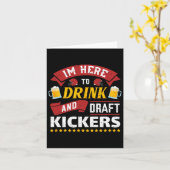 Fantasy Football Party Drink Kickers Funny S Karte (Gelbe Blume)
