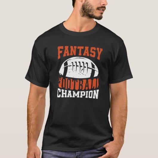 Fantasy Football Player Fantasy Football Champion T-Shirt (Vorderseite)