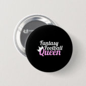 Fantasy Football Queen Fun Button (Vorne & Hinten)