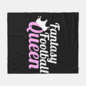 Fantasy Football Queen Fun Fleecedecke (Vorderseite (Horizontal))
