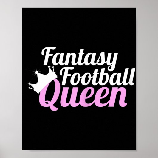 Fantasy Football Queen Fun Poster (Vorne)