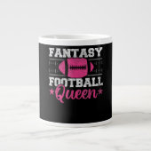 Fantasy Football Queen Funny Game Day Fantasy Gesc Jumbo-Tasse (Vorderseite)